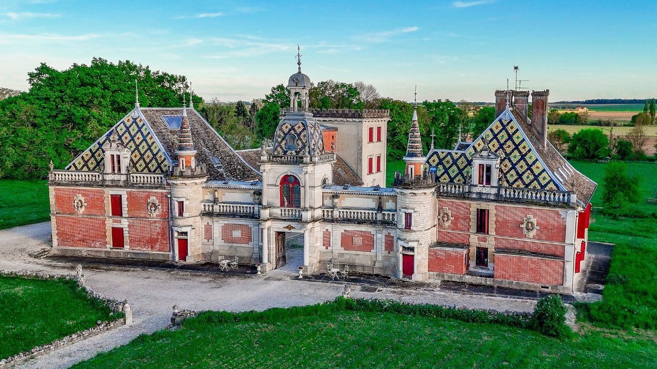 Château de Chevigny-en-Valière en Bourgogne, à côté de Beaune